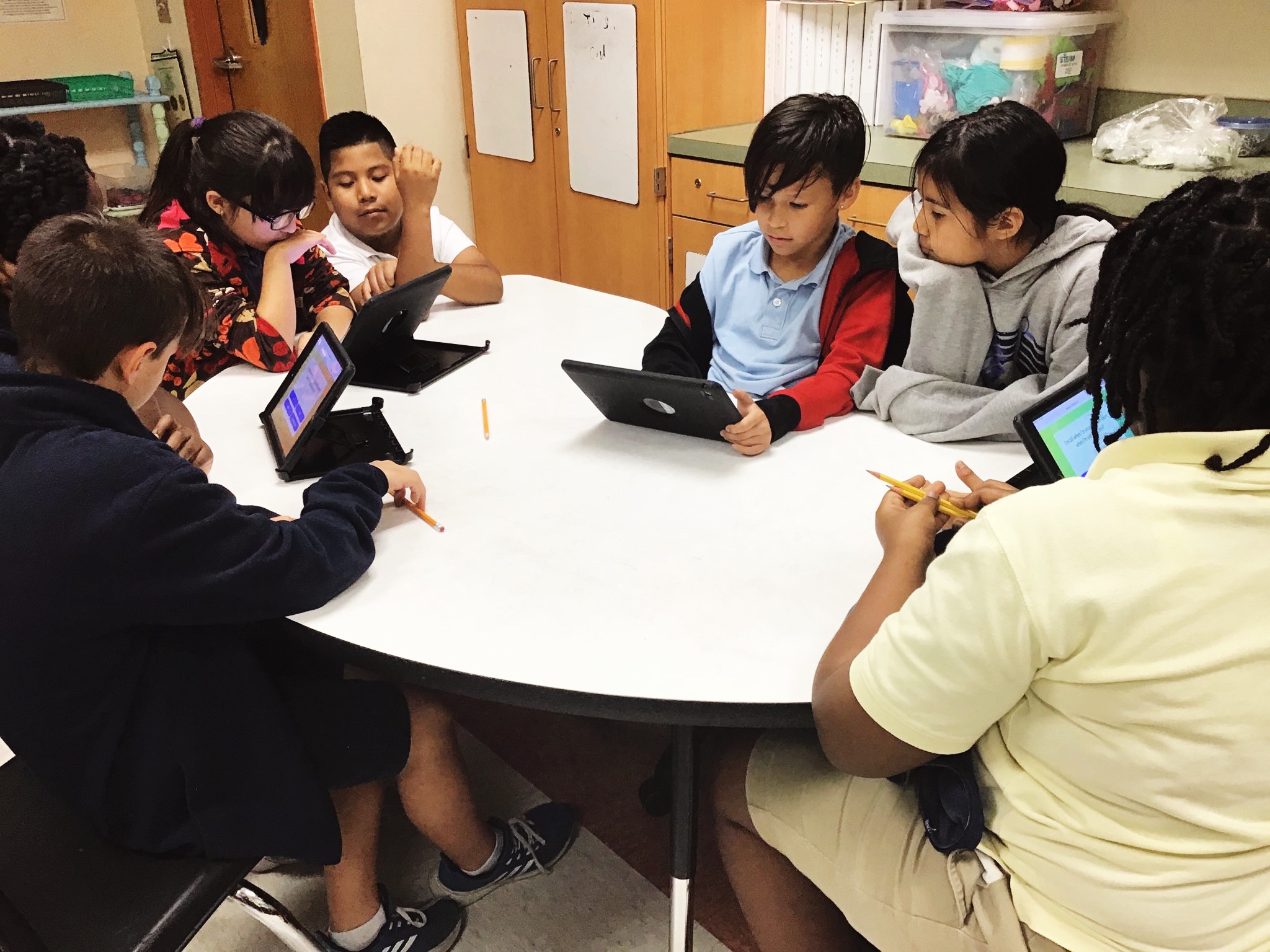 Students using Quizalize