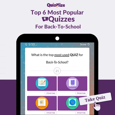 Featured image for Most Popular Back to School Quizzes - We love seeing the original content that teachers create on our platform, and so we've collected some of the most used quizzes in this blog so that you can try them for yourself.