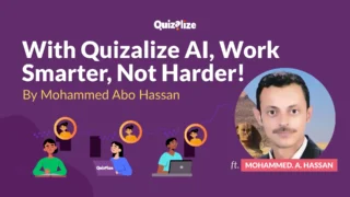 English teacher Mohammed Abo Hassan using Quizalize in the classroom to engage students with interactive learning