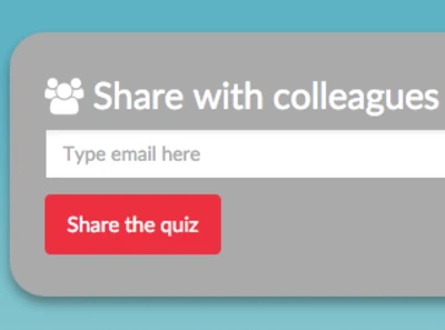 Featured image for Sharing quizzes with other teachers - It’s also very easy to share quizzes with other teachers. Just click the share button on your list of created quizzes and enter the email addresses of your colleagues or cut and paste the quiz link...