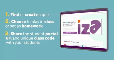 Featured image for Creating custom quizzes for your classroom - It is quick and easy to create quizzes on Quizalize! Your class can start playing their first quiz within two minutes by following these three easy steps: