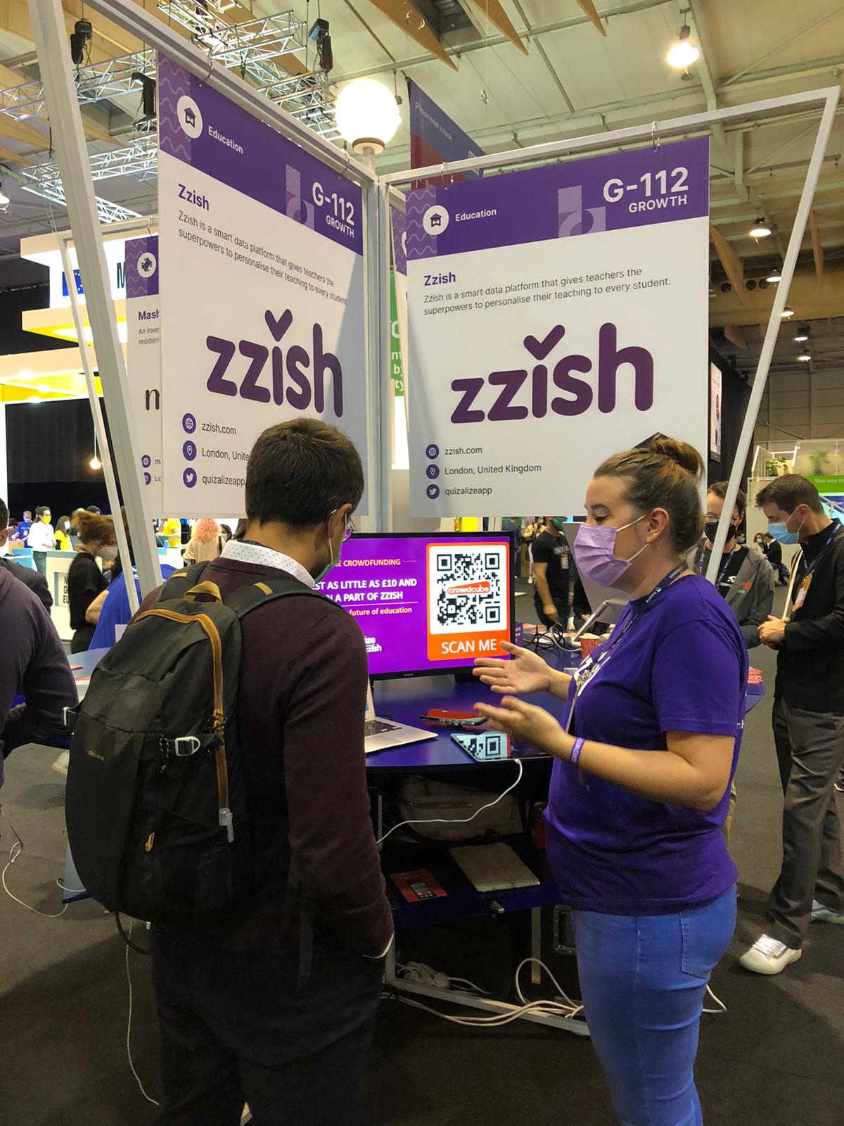 Me Web Summit on the stand Blog Quizalize