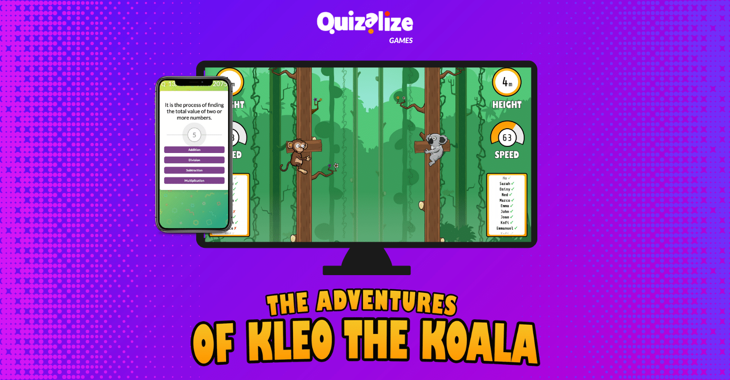 Featured image for Kleo the Koala and The Champions of the Cosmos – The Backstory - You’ve played the Quizalize Game ‘The Adventures of Kleo the Koala’ – now it’s time to explore the backstory