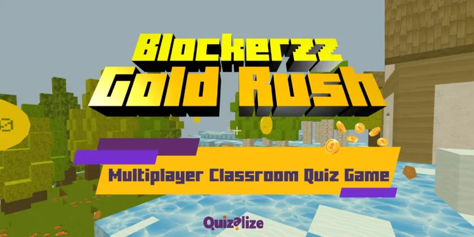 Blockerzz Gold Rush - Multiplayer Classroom. Quiz Game