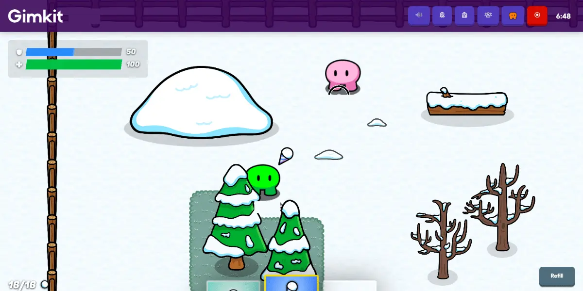 Snowbrawl Gimkit Multiplayer Game