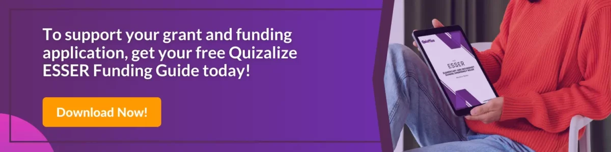 Quizalize ESSER Funding Guide