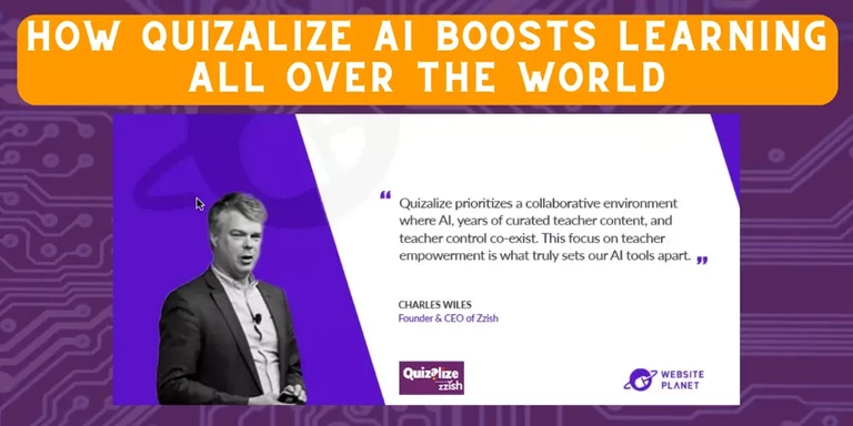Quizalize AI: Dr. Charles Wiles in conversation with Website Planet
