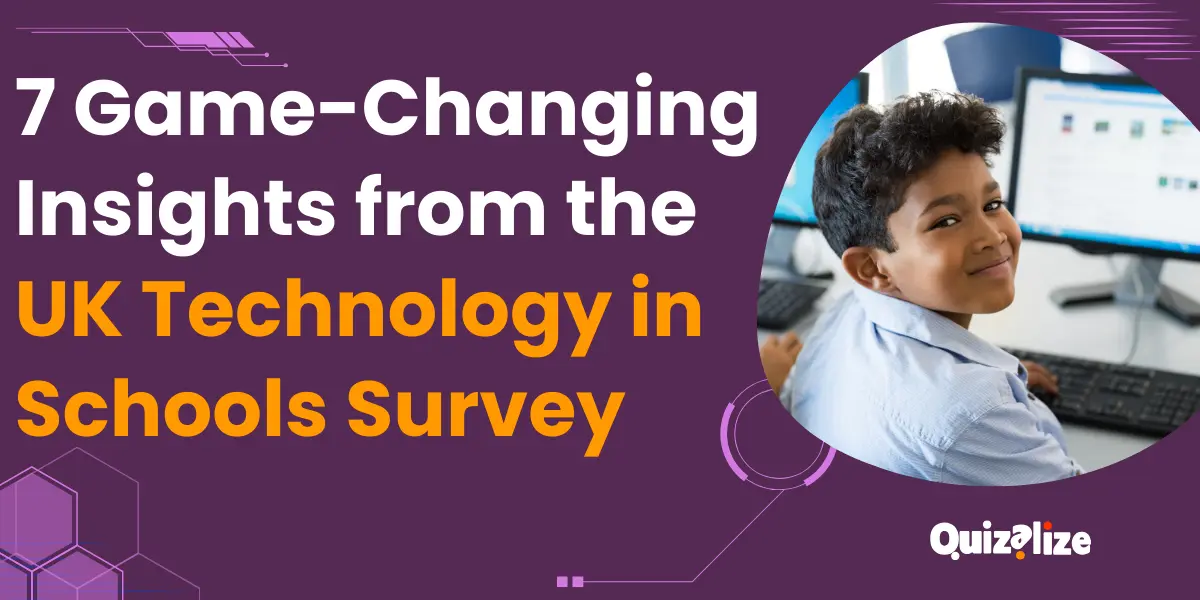 Featured image for 7 Game-Changing Insights from the Latest UK Technology in Schools Survey - The Quizalize team has created an article detailing the top seven insights you need to know from this pivotal research from the Department for Education (DfE).